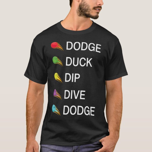 Camiseta Dodge Duck Dip Dive Dodge Labrador negro (Frente)