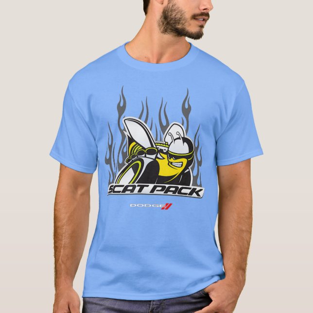 Camiseta Dodge Scat Pack Flames (Frente)