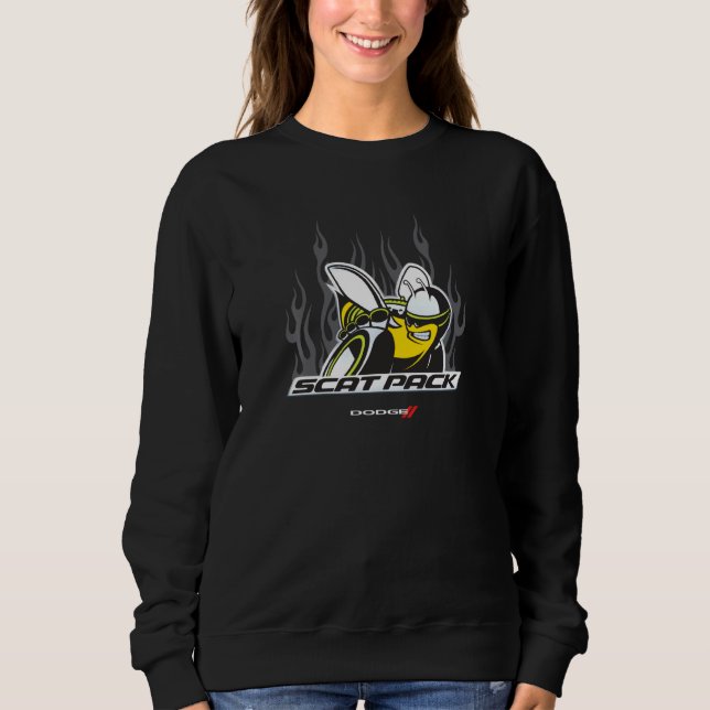 Camiseta Dodge Scat Pack Flames Sweat (Frente)