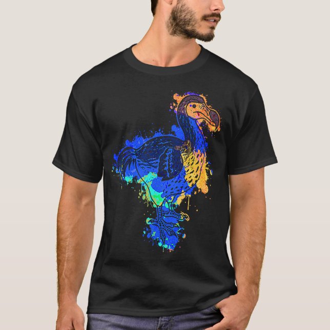 Camiseta Dodo Bird Extinct. Animais Pré-Históricos Maurícia (Frente)