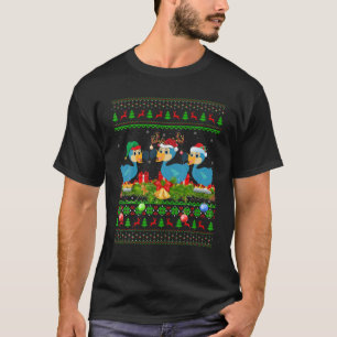Camiseta Dodo Bird Lover Xmas Papais noeis de Iluminação Fe