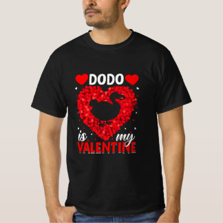 Camiseta Dodo é meu Namorados de amor coração Dodo Bird