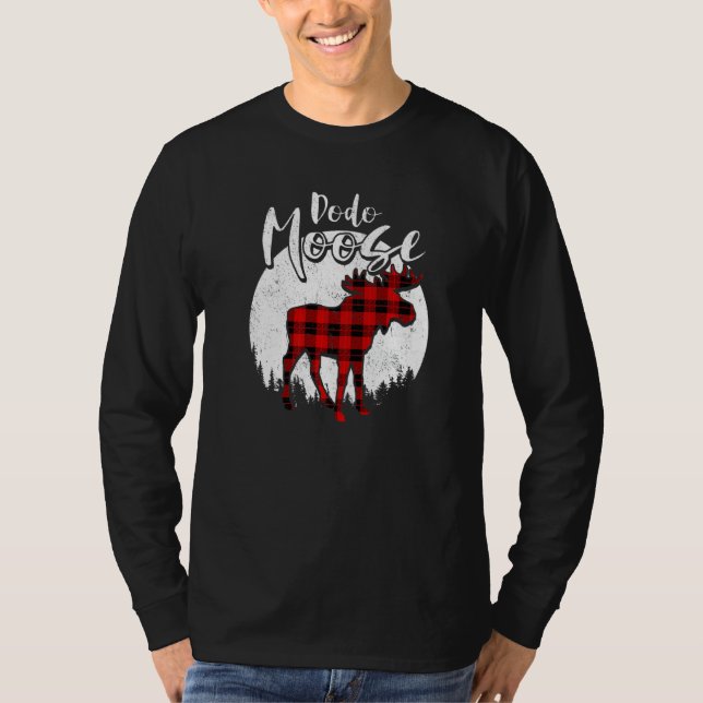 Camiseta Dodo Moose Red Plaid Buffalo Matching Family Pajam (Frente)