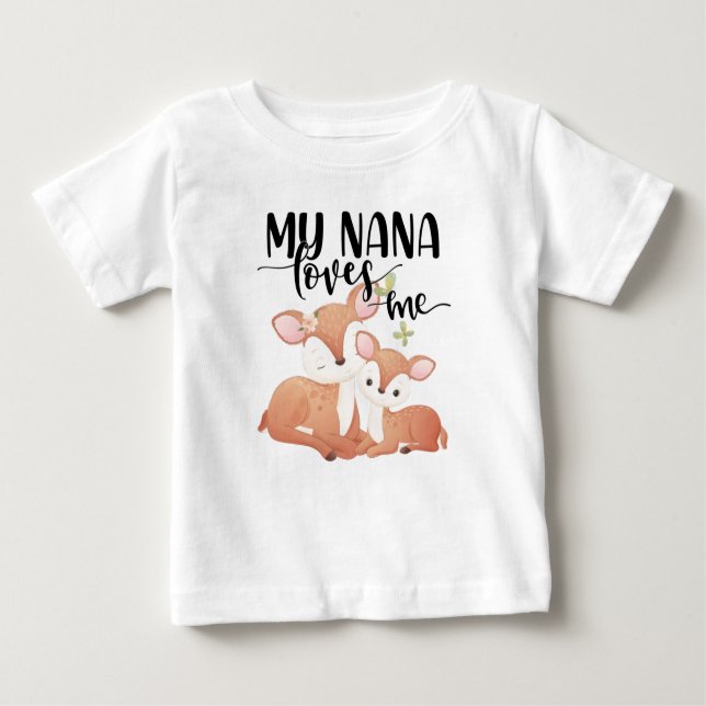 Camiseta Doe and Fawn Minha Nana me ama (Frente)