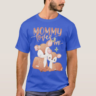 Camiseta Doe Deer and Fawn Mamãe me ama