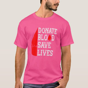 Camiseta Doe Sangue Salve Vidas Dia Mundial do Doador de Sa