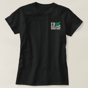 Camiseta Doença Celíaca FU - Branco e Verde