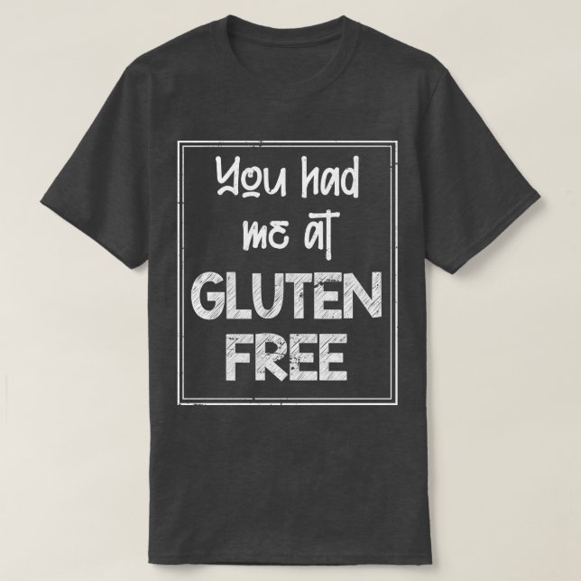Camiseta Doença Celular Engraçada Presente Livre De Glúten (Frente do Design)