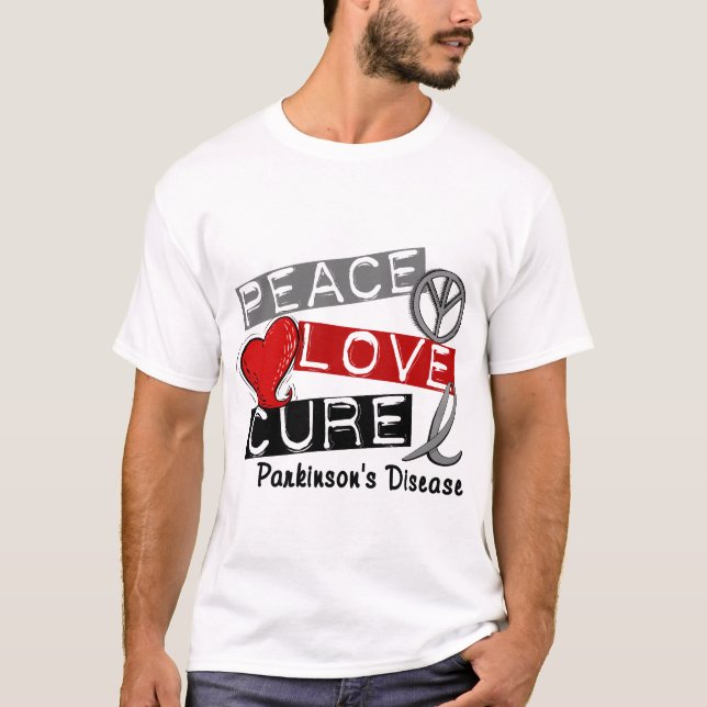 CAMISETA DOENÇA DA CURA PARKINSONS DO AMOR DA PAZ (Frente)