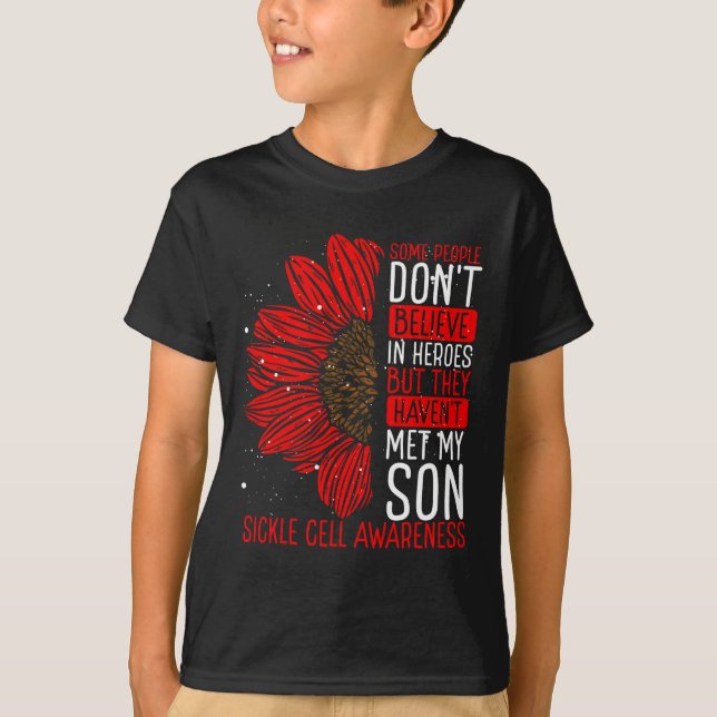 Camiseta Doença das Células Falsiformes Sensibilização Fita (Frente)