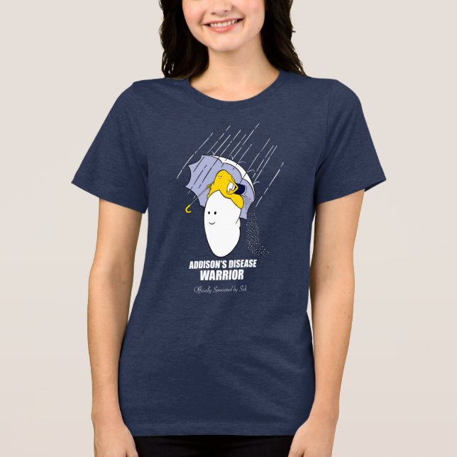 Camiseta Doença de Addison Patrocinado por Salt Tee (Frente)
