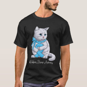 Camiseta Doença de Addison Sensibilização Mês Azul Claro Ri