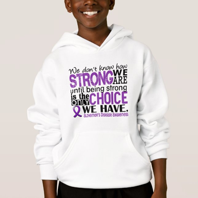 Camiseta Doença de Alzheimer como forte nós somos (Frente)