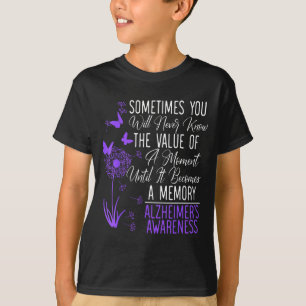 Camiseta Doença de Alzheimer Conscientização Demência Veste
