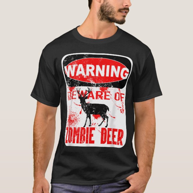 Camiseta Doença de Caça ao Veado Zumbi (Frente)