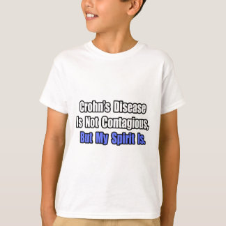 Camiseta Doença de Crohn Não Contagiosa.