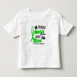 Camiseta Doença de Lyme eu visto o verde limão para meu p