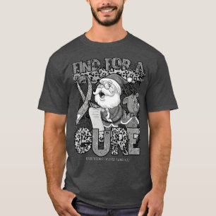Camiseta Doença de Parkinsons Consciência o natal leopardo