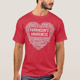Camiseta Doença de Parkinsons Presentes Cardíacos Combatem