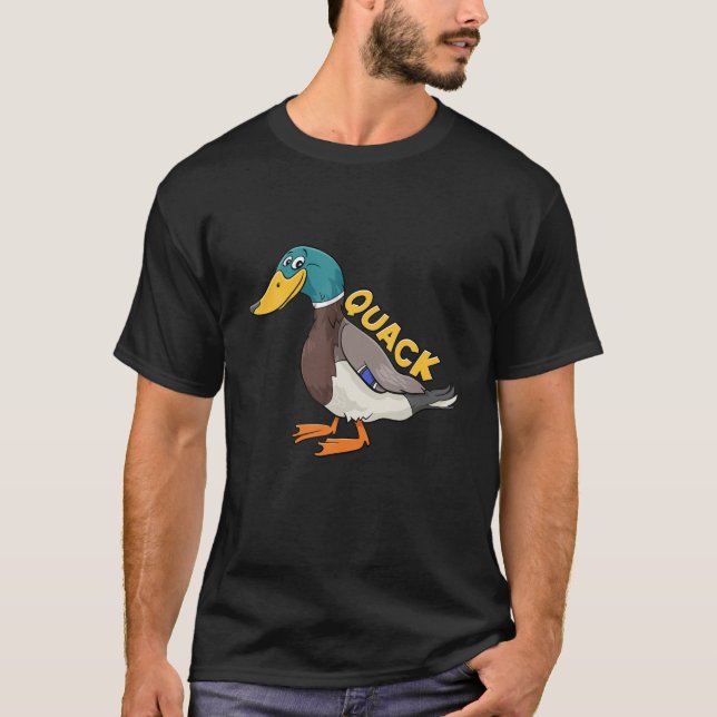 Camiseta Doença de Quack Duck Médico Quack (Frente)