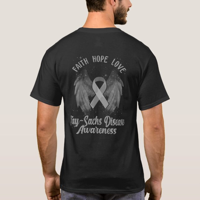 Camiseta Doença de Tay Sachs Conscientização Doença Cerebra (Verso)