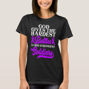Camiseta Doença Demência Visto Alzheimer Roxo