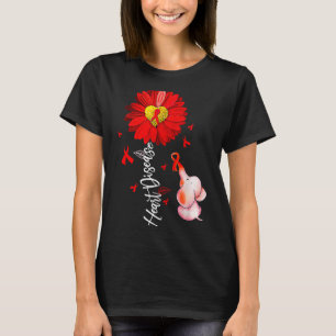 Camiseta Doença do Coração de Elefante Vermelho Guerreiro d
