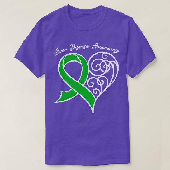Camiseta Doença Hepática Sensibilização Cardíaca Presente d (Frente do Design)
