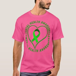 Camiseta Doença mental Consciência da saúde mental Sensibil
