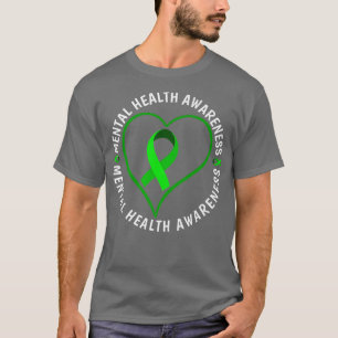Camiseta Doença mental Consciência da saúde mental Sensibil