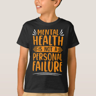 Camiseta Doença Não Insuficiência Pessoal Awarene Mental