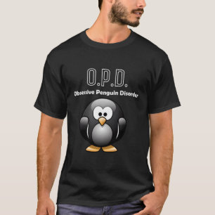 Camiseta Doença Pinguim Obsessiva Óptica Óptica Óptica