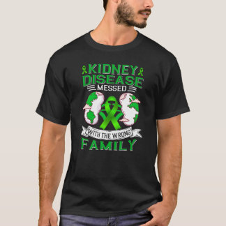 Camiseta Doença renal com a família errada 