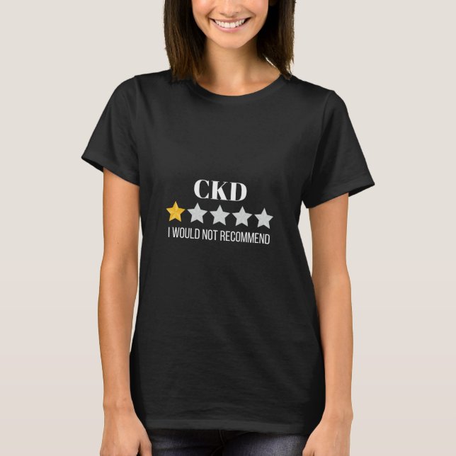 Camiseta Doença Renal Crônica Não Recomendaria IRC (Frente)