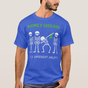 Camiseta Doença Renal Dabbing Skeleton A Diferente Abili