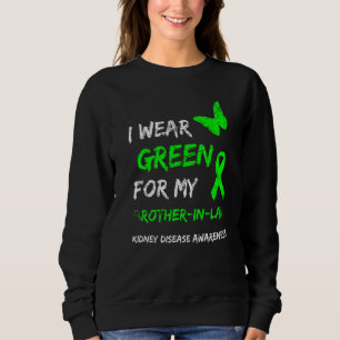 Camiseta Doença Renal Eu Uso Verde Pelo Meu Cunhado