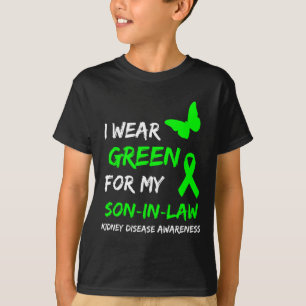 Camiseta Doença Renal Eu Visto Verde Para Minha Ribeira