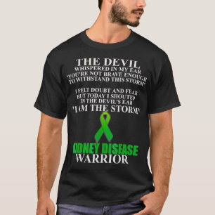 Camiseta Doença renal Fé de Sensibilização do Guerreiro da