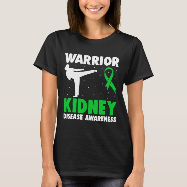 Camiseta Doença renal Guerreiro Diálise Nefrite Orgão Do (Frente)