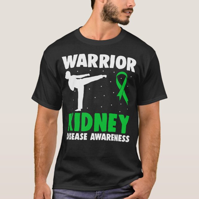 Camiseta Doença renal Guerreiro Diálise Nefrite Orgão Do (Frente)