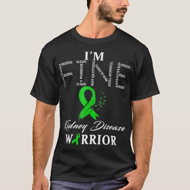 Camiseta Doença Renal Guerreiro Im Fine  (Frente)