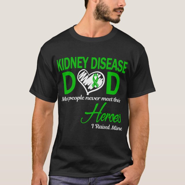 Camiseta Doença Renal Pai I Levantou Mina (Frente)