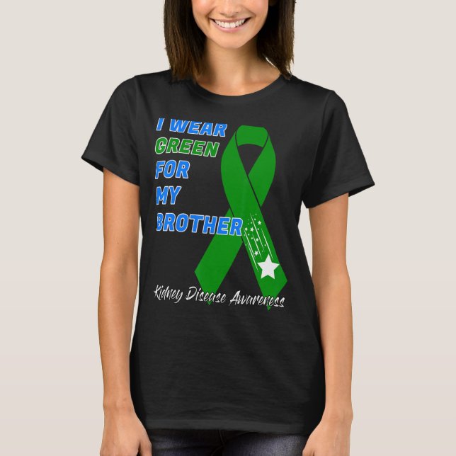 Camiseta Doença renal Sensibilização Doador do transplante  (Frente)