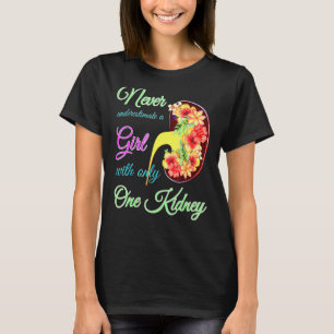 Camiseta Doença Renal Sensibilização Rapariga Orgão De Tran