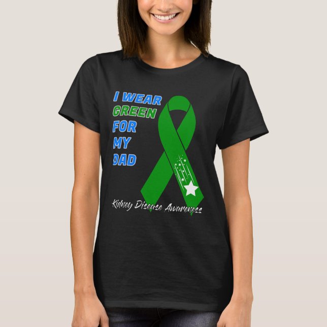 Camiseta Doença Sensibilização Diálise Transplante Doador W (Frente)