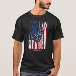 Camiseta Doenças congênitas e genéticas Bandeira Azul Ameri