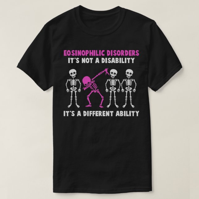 Camiseta Doenças Eosinófilas Sensibilização Não É Uma Defic (Frente do Design)