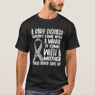 Camiseta Doenças Raras Sensibilização Zebra Fita Mãe Nunca