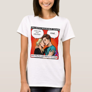Camiseta Doente com cancer incurável do GIST em quimioterap