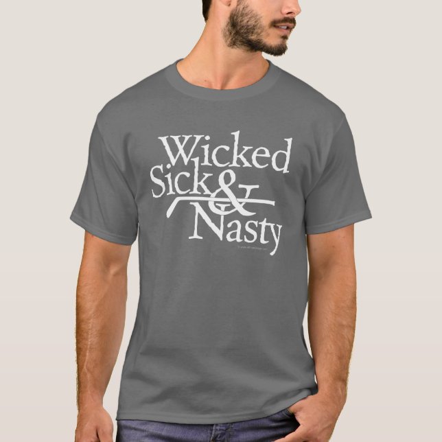 Camiseta Doente & desagradável maus (Frente)